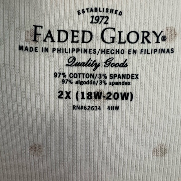 SZ 2X FADED GLORY TANK TOP - Picture 6 of 6